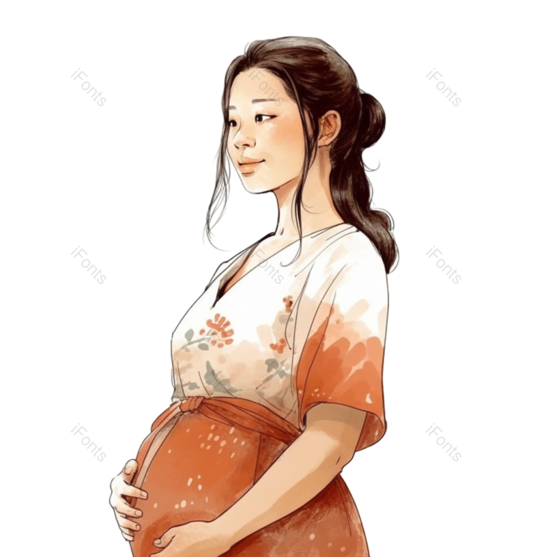 节日图片,母亲节元素,卡通PNG,幸福免抠素材